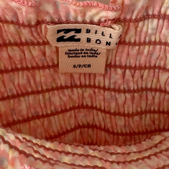 Women's Keep it Sweet Billabong Floral Smocked Babydoll Mini Dress S NEW - Picture 4 of 8